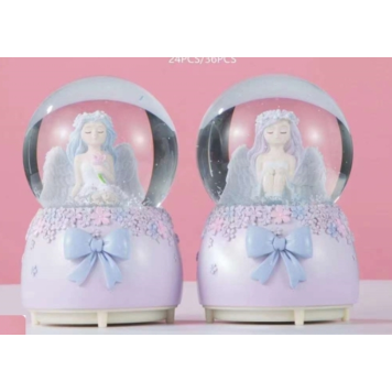 Fiyonklu Melek Kar Küresi Orta Boy