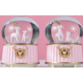 Pembe Geyik Kar Küresi Küçük Boy 