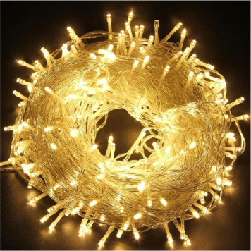 10m 100 Led Boncuk Lamba Gün Işığı Şeffaf kablo MZ-18-2