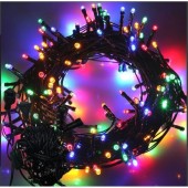 10m 100 Led Boncuk Lamba RGB Işık Siyah Kablo MZ-18-10