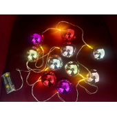 2 Metre 10 Led Pilli 2 Kademeli Parlak Top Led Yılbaşı Ağacı Süsü MZ-3