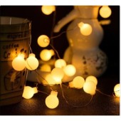 5m 28 Led Kırmızı Işık Şeffaf Kablo Fişli Eklemeli MZ-18-21