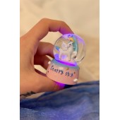Unicorn Starry Sky Işıklı Mini Kar Küresi