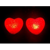 Led Işıklı Kırmızı Kalp Gece Lambası