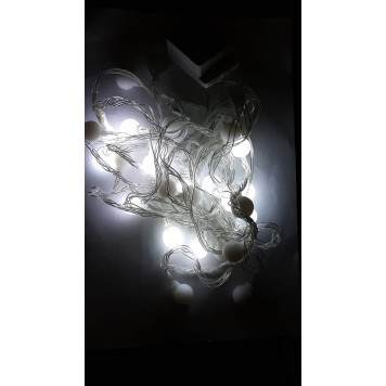 4.5 Metre 28'li Top Beyaz Işık Fişli Uzatma Kablolu