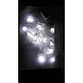 4.5 Metre 28'li Top Beyaz Işık Fişli Uzatma Kablolu-2