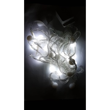 4.5 Metre 28'li Top Beyaz Işık Fişli Uzatma Kablolu-1