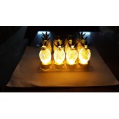 LED Ananas Lamba 12'li paket Alt Kısmı Gold renk