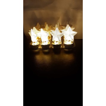 LED Yıldız Lamba 12'li paket Alt Kısmı Gold renk