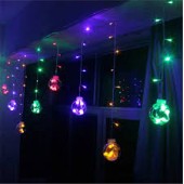 Küre Toplu Renkli Perde Led Işık MZ6200-246