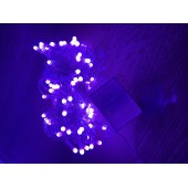 10m 100 Led Damla Uçlu Pembe Işık Şeffaf Kablo MZ-17-9