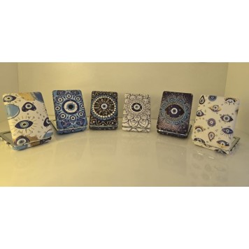 12'li Büyüteçli Dikdörtgen Cep Aynası MZ-101