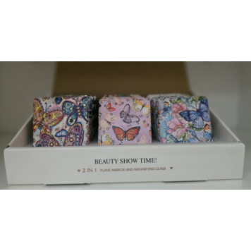 12'li Büyüteçli Dikdörtgen Cep Aynası-3