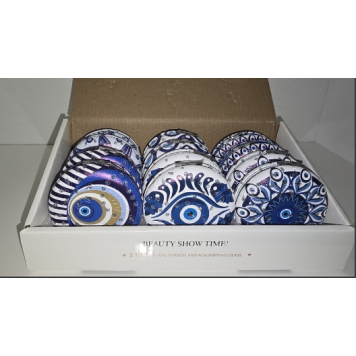 12'li Büyüteçli YUVARLAK  Cep Aynası  MZ-100