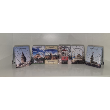 12'li Büyüteçli Dikdörtgen Cep Aynası MZ-119-2