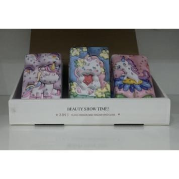 12'li Büyüteçli DİKDÖRTGEN Cep aynası MZ-121-2