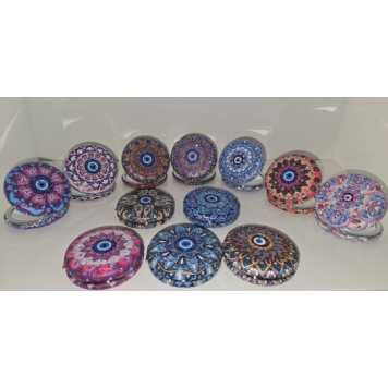 12'li Büyüteçli YUVARLAK Cep Aynası MZ-102-2