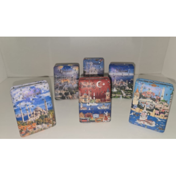 12'li Büyüteçli Dikdörtgen Cep Aynası MZ-120-1