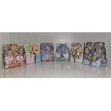 12'li Büyüteçli Dikdörtgen Cep Aynası-2