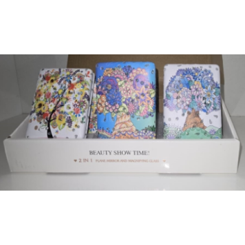 12'li Büyüteçli Dikdörtgen Cep Aynası-3