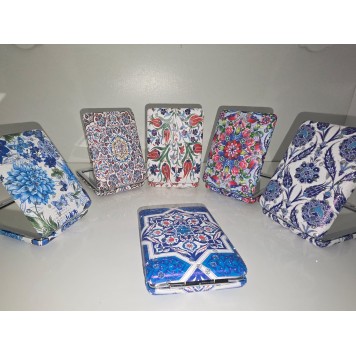 12'li Büyüteçli Dikdörtgen Cep Aynası MZ-104-1