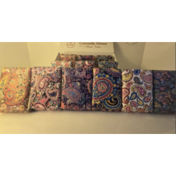 12'li Büyüteçli Dikdörtgen Cep Aynası MZ-113-1