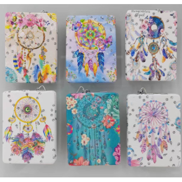 12'li Büyüteçli Dikdörtgen Cep Aynası MZ-122