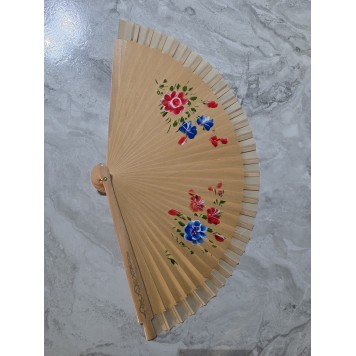 Bambu Çift Taraflı Yelpaze Karışık Renkler 12'li Paket-5